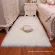 Super Soft Faux Fur Sheepskin Fluffy Area Rug Shaggy Rugs Fur Floor Mat Carpet For Bedrooms